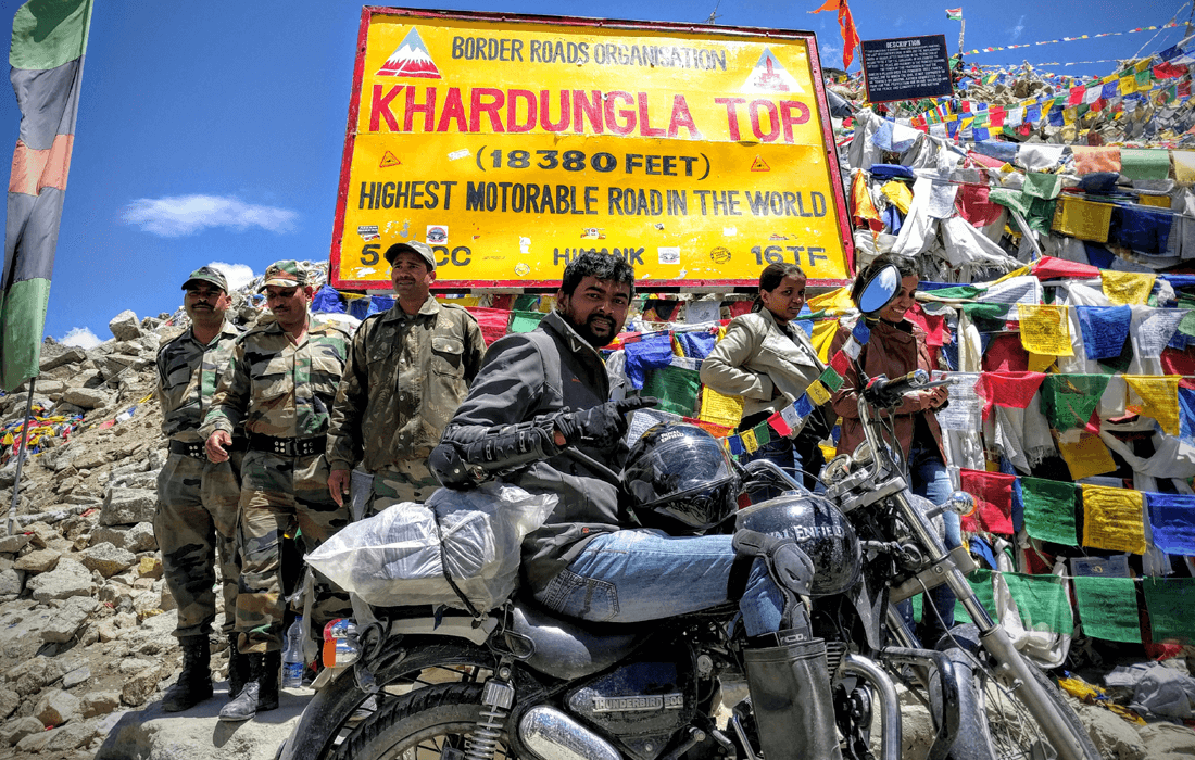 Premium 13 days Delhi Manali Leh Ladakh Srinagar Delhi guided motorcycle tour